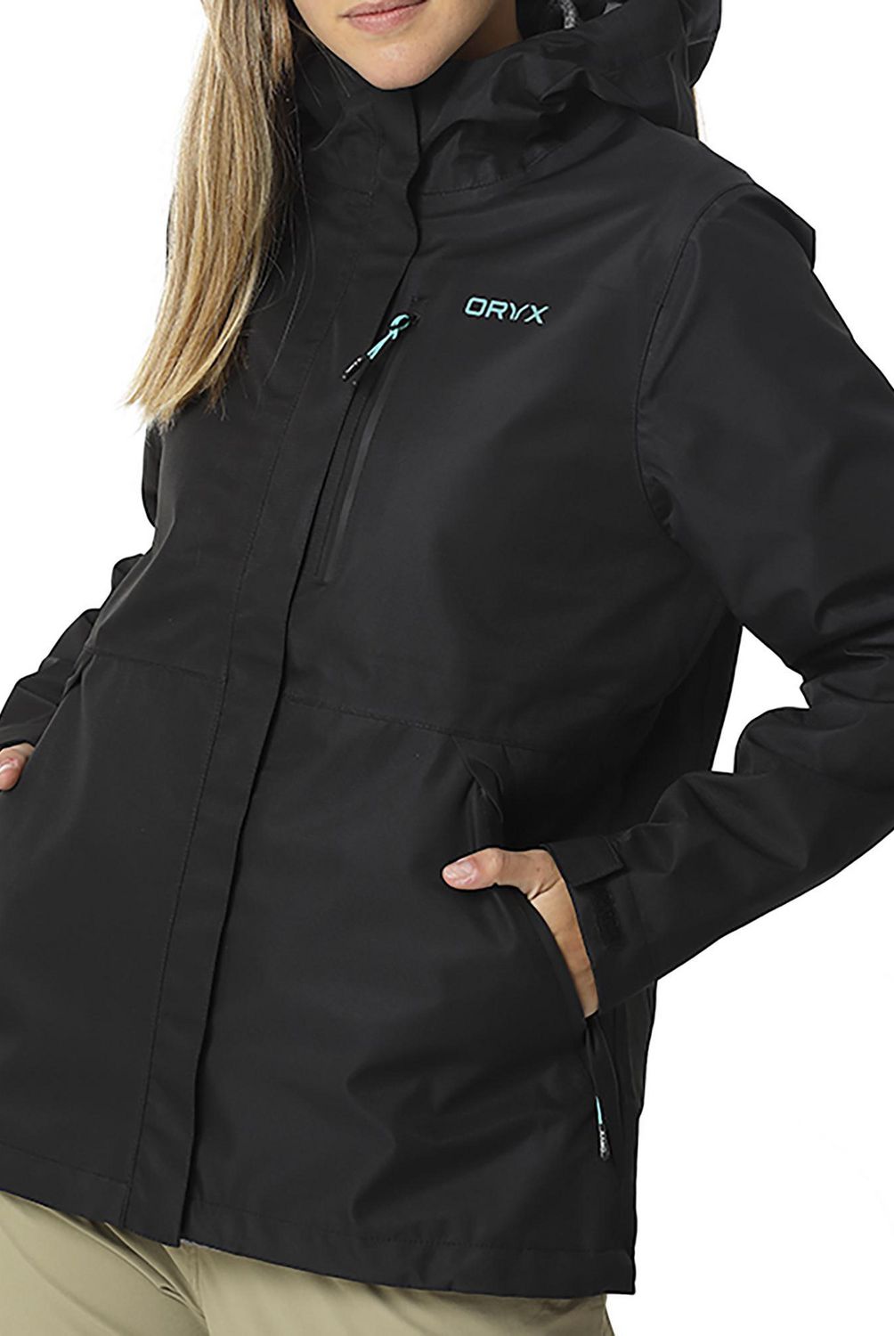 ORYX - Impermeable Waterproof Mujer Jasper Negro S