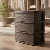 Cómoda 3 Cajón(es) Kusi 55x64x39.5 cm Marrón