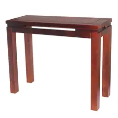 ARTHOME - Mesa de arrimo Martina Nogal 98x35x80 cm