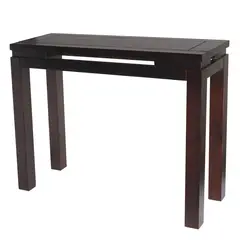 ARTHOME - Mesa de arrimo Martina Chocolate 98x35x80 cm