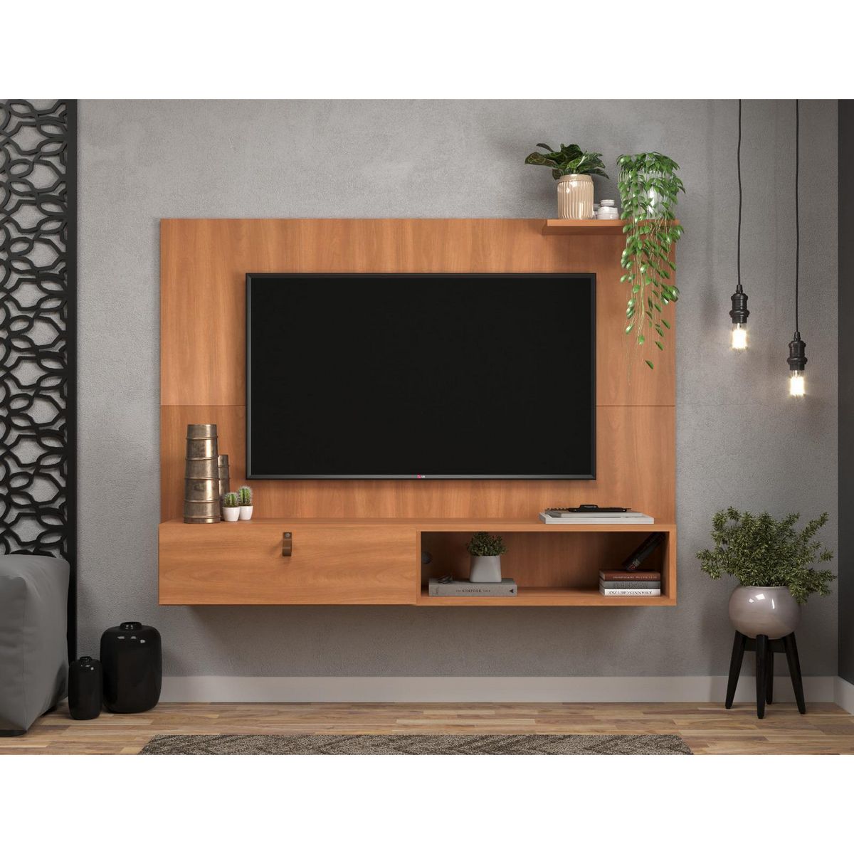 MOBILFRANK - Panel TV 50 " 726CA Café 123x90x23 cm