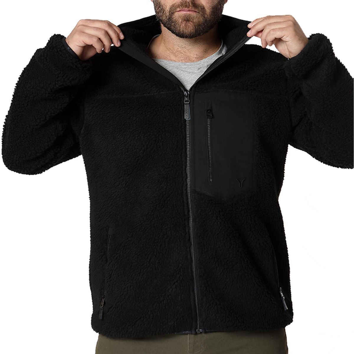 ORYX - Chaquetón Lanudo Térmico Hombre Elk Negro XL