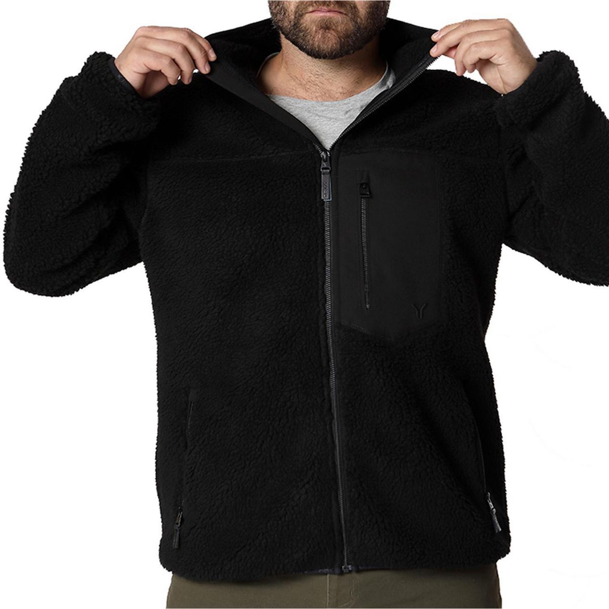 ORYX - Chaquetón Lanudo Térmico Hombre Elk Negro M
