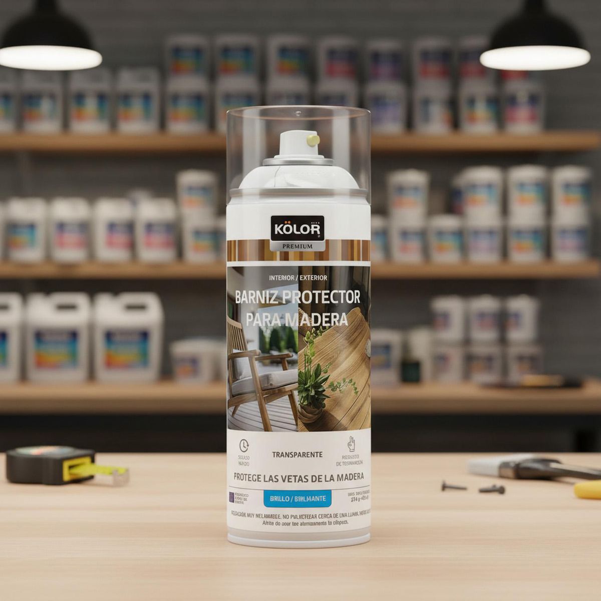 KOLOR - Spray Barniz Spray 0.4 l Brillante Transparente