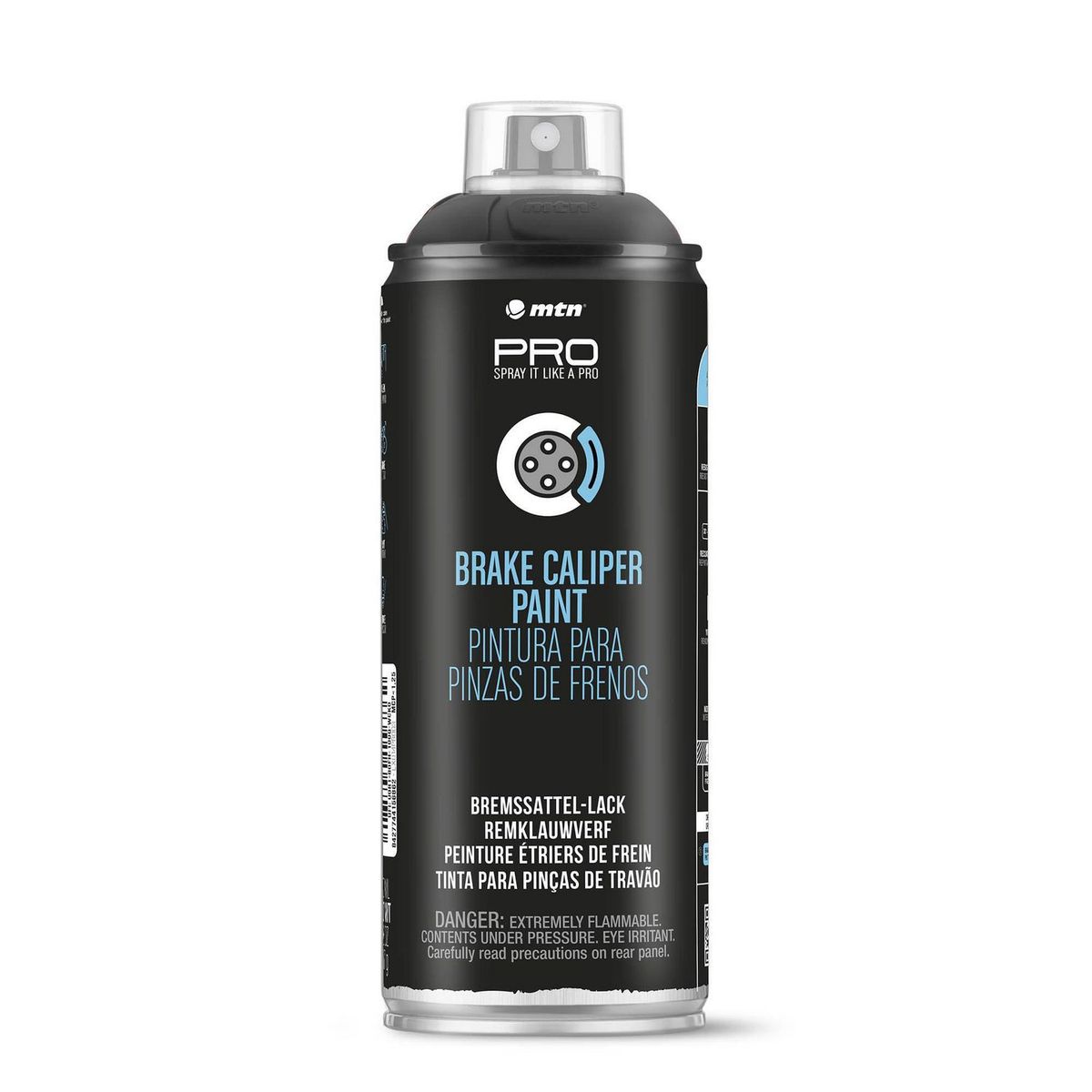 MONTANA - Spray Pintura Frenos Spray 0.4 l Satinado Negro