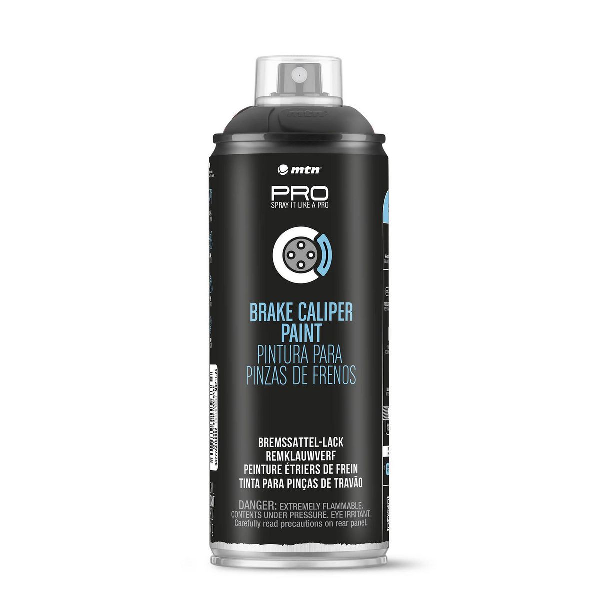 MONTANA - Spray Pintura Frenos Satinado Negro 0.4 l