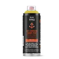 MONTANA - Spray Esmalte Anticorrosivo Brillante Amarillo 400 cc