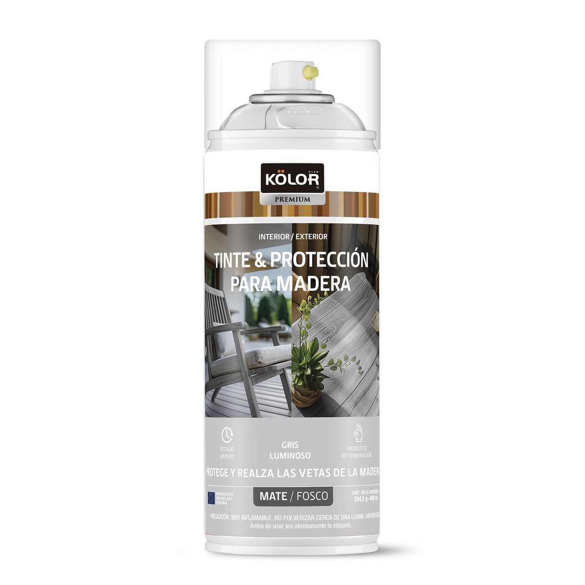 KOLOR - Spray Tinte Spray 0.4 l Mate Gris