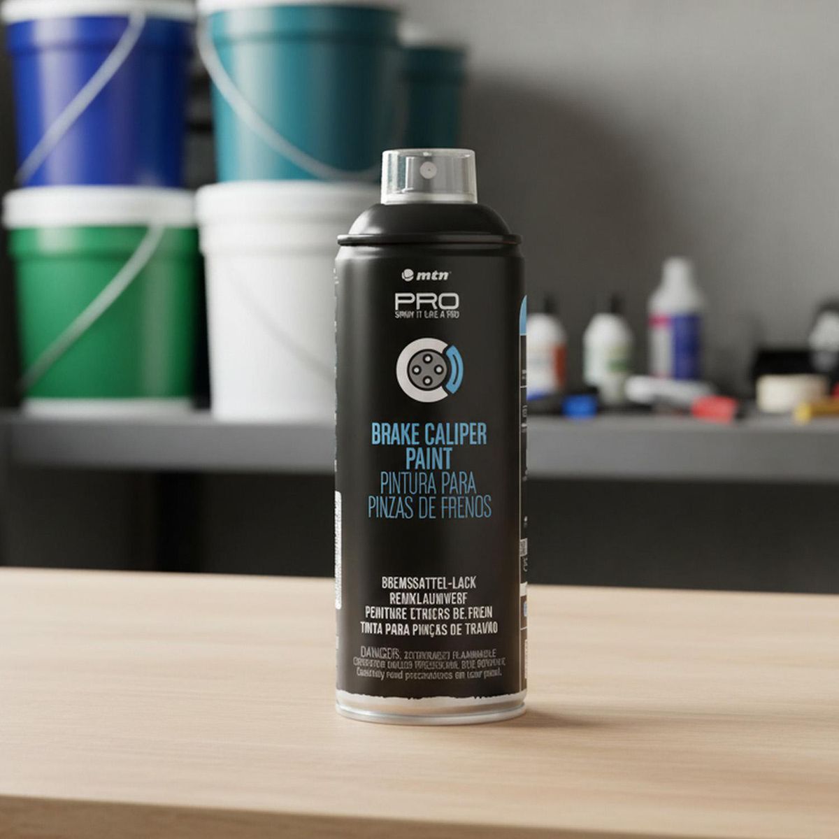 MONTANA - Spray Pintura Frenos Spray 0.4 l Brillante Negro