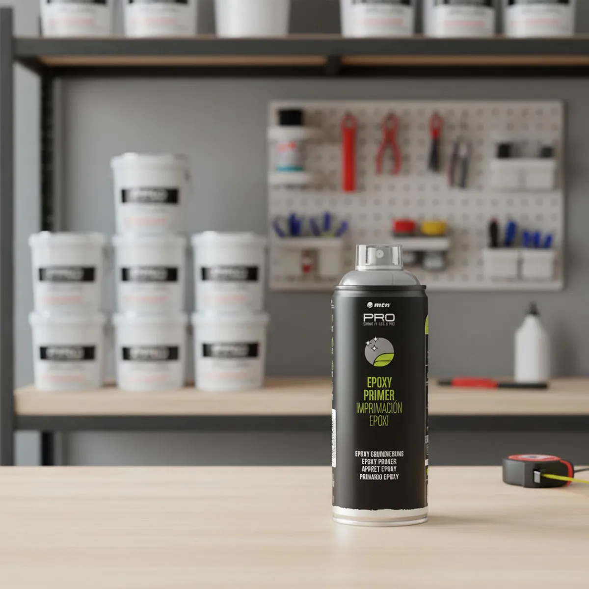 MONTANA - Spray Imprimación Spray 0.4 l Brillante Gris