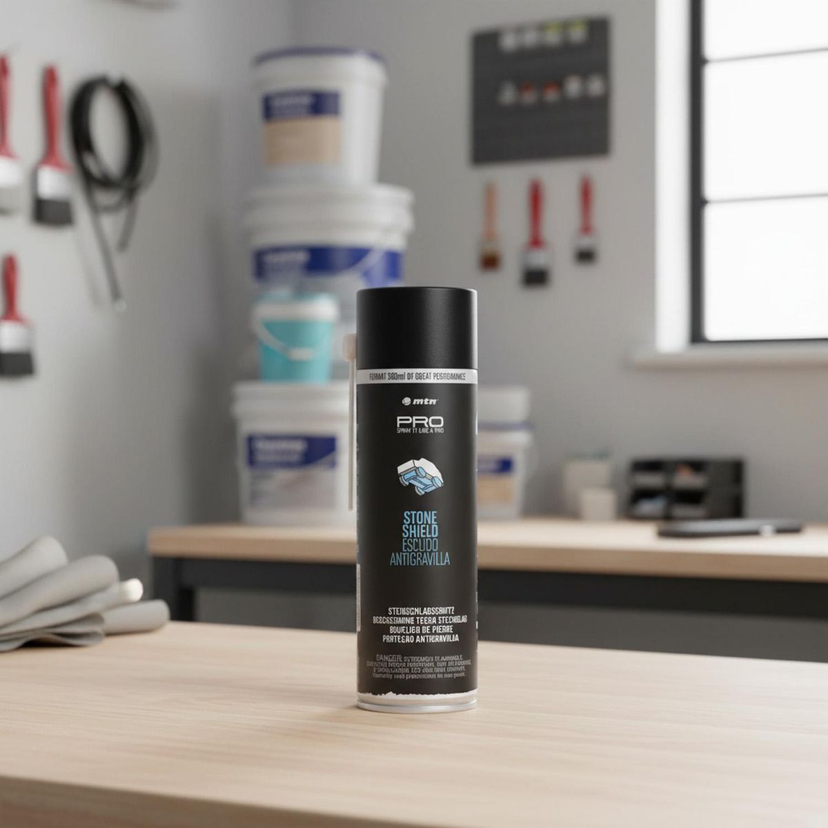 MONTANA - Spray Protector Antigravilla Spray 0.5 l Mate Negro