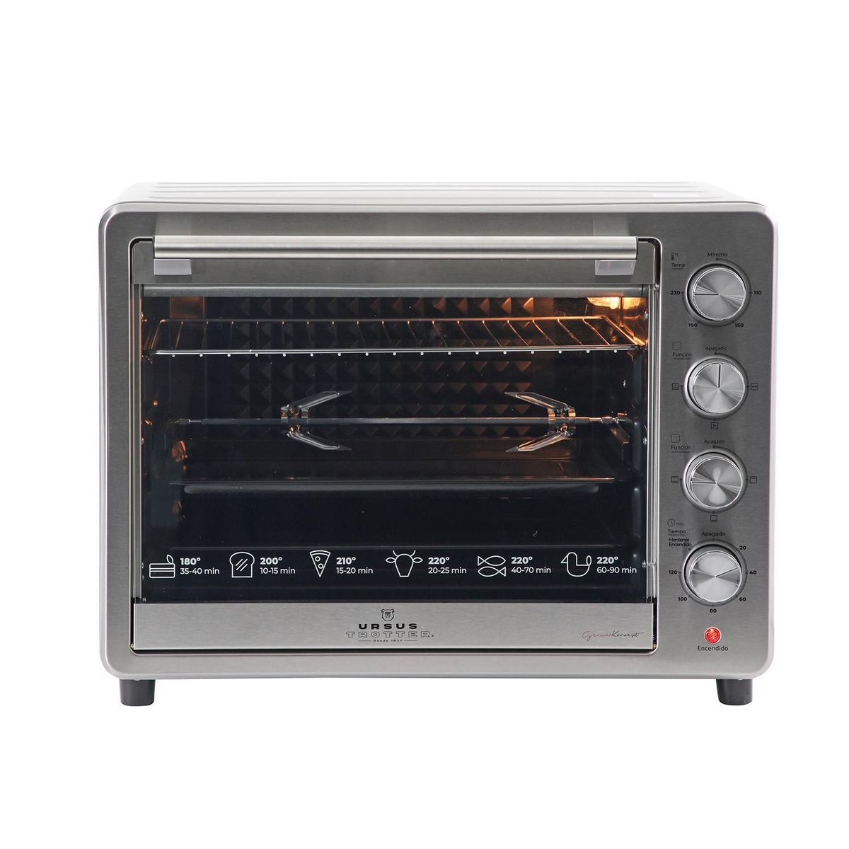 URSUS TROTTER - Horno Eléctrico 60 Litros UT-BACKOFEN PRO-I 60L