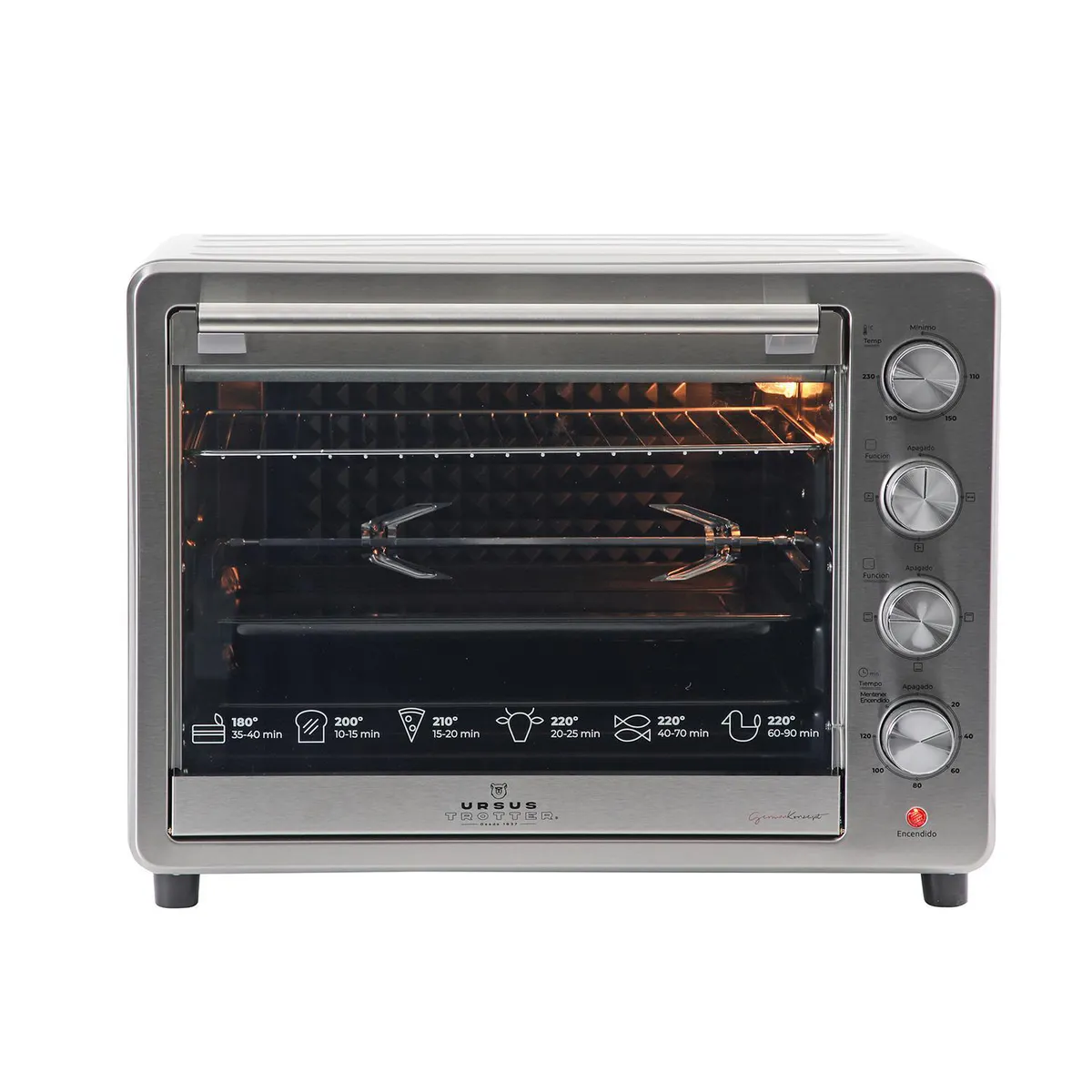 URSUS TROTTER - Horno Eléctrico 60 Litros UT-BACKOFEN PRO-I 60L