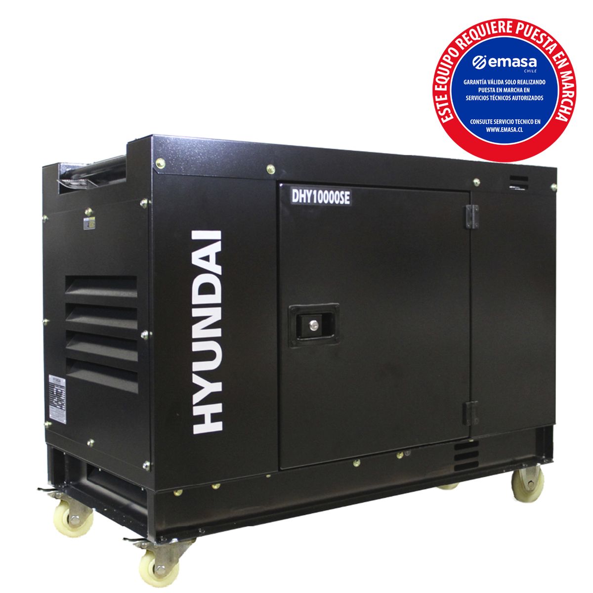 HYUNDAI - Generador Eléctrico a Diésel Partida Eléctrica 8500 W 25 l