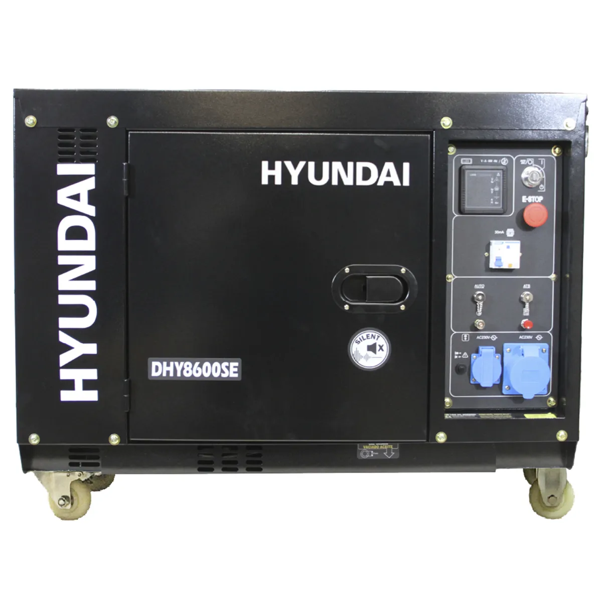 HYUNDAI - Generador a Diésel Partida Eléctrica 6000 W 12 l