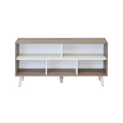 Imagen 2 del producto Rack TV 50 "" Luisiana Roble Santana/Blanco 120x60x38.5 cm