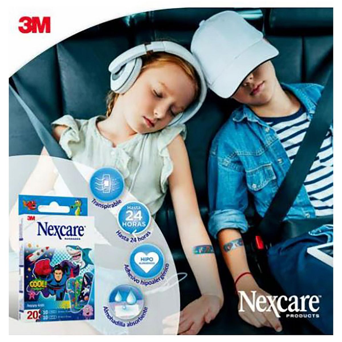 NEXCARE - Parche Plástico Infantil 20 unidades