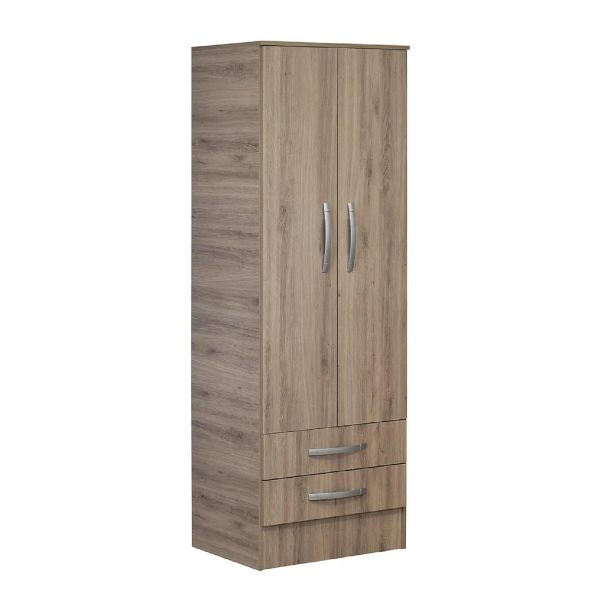MOBIKIT - Clóset 2 Puerta(s) 2 Cajón(es) 59x181x46.5 cm Roble