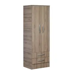 MOBIKIT - Clóset 2 Puerta(s) 59x181x46,5 cm Roble