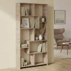 MOBIKIT - Estante Santana 5 Nivel(es) 90x180x29.5 cm Roble