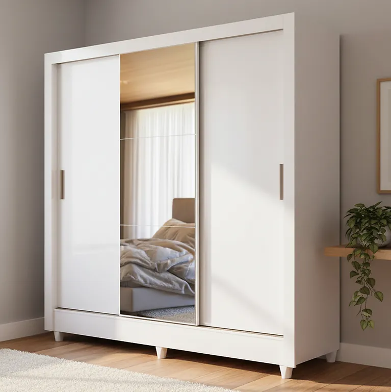 Clóset Francia 3 Puerta(s) 2 Cajón(es) 4 Repisa(s) 171.5x191x46 cm Blanco