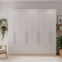 Clóset Máster 8 Puerta(s) 4 Cajón(es) 8 Repisa(s) 238.8x219x46.3 cm Blanco