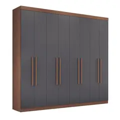 ONESSTA - Clóset Máster 8 Puerta(s) 4 Cajón(es) 8 Repisa(s) 238.8x219x46.3 cm Grafito