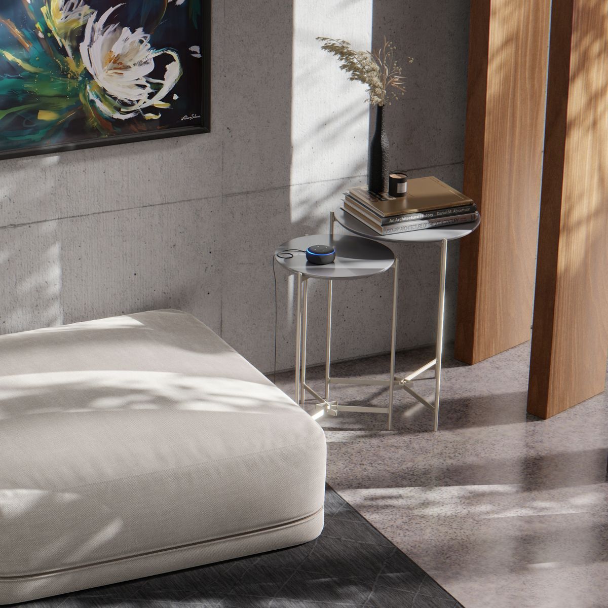 ONESSTA - Juego de mesas Prism Gris 41.5x93x63 cm