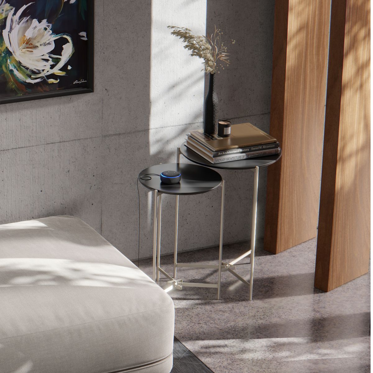 ONESSTA - Juego de mesas Prism Negro 41.5x93x63 cm