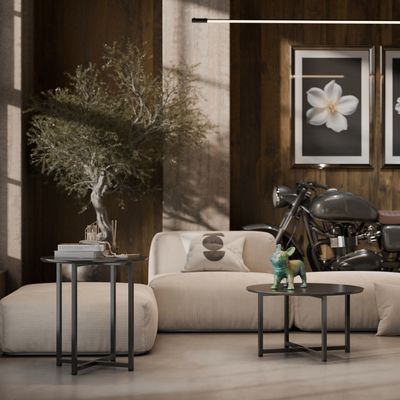 Imagen 2 del producto Mesa de centro Flow Negro 60x60x33.5 cm