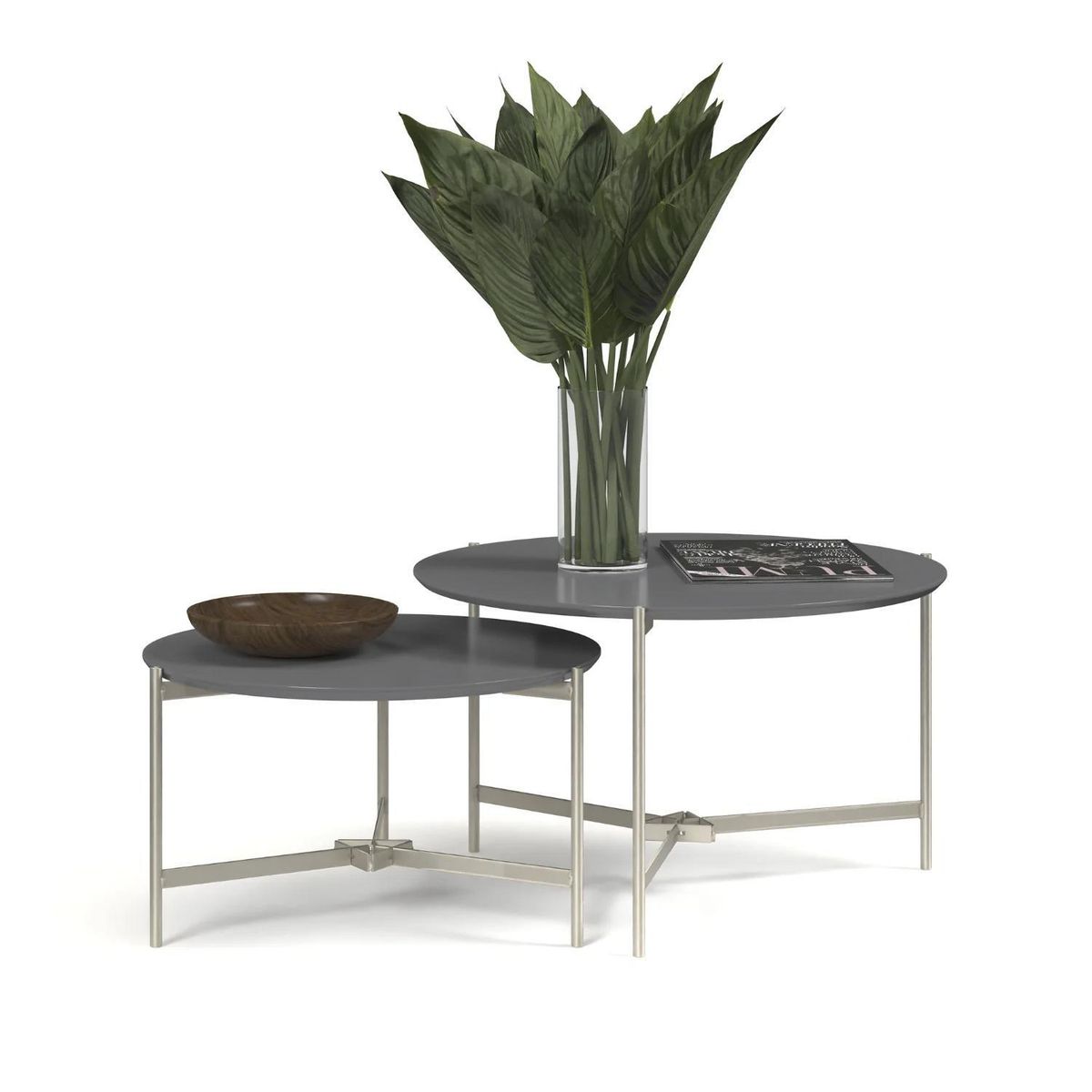 ONESSTA - Juego de mesas Prism Gris 51.5x113x37 cm