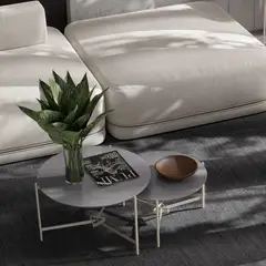 ONESSTA - Juego de mesas Prism Gris 51.5x113x37 cm