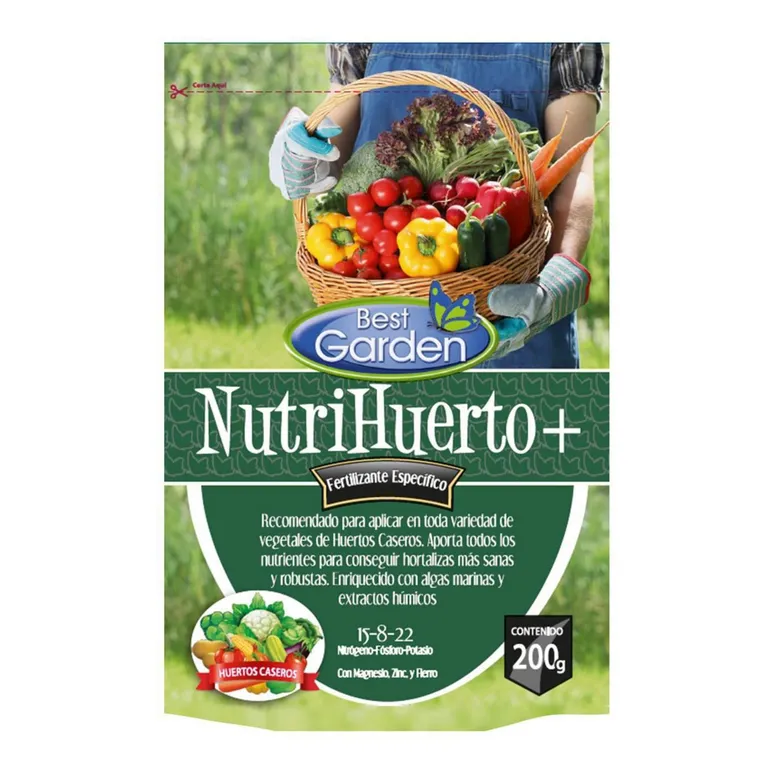 Fertilizante soluble para huertos caseros