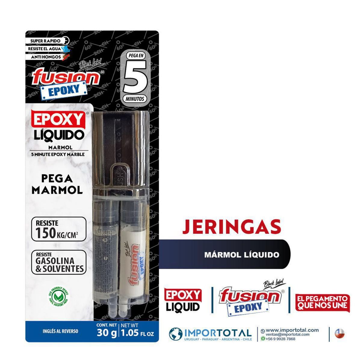 FUSION EPOXY BLACK LABEL - Adhesivo Fusion Epoxy Marmol