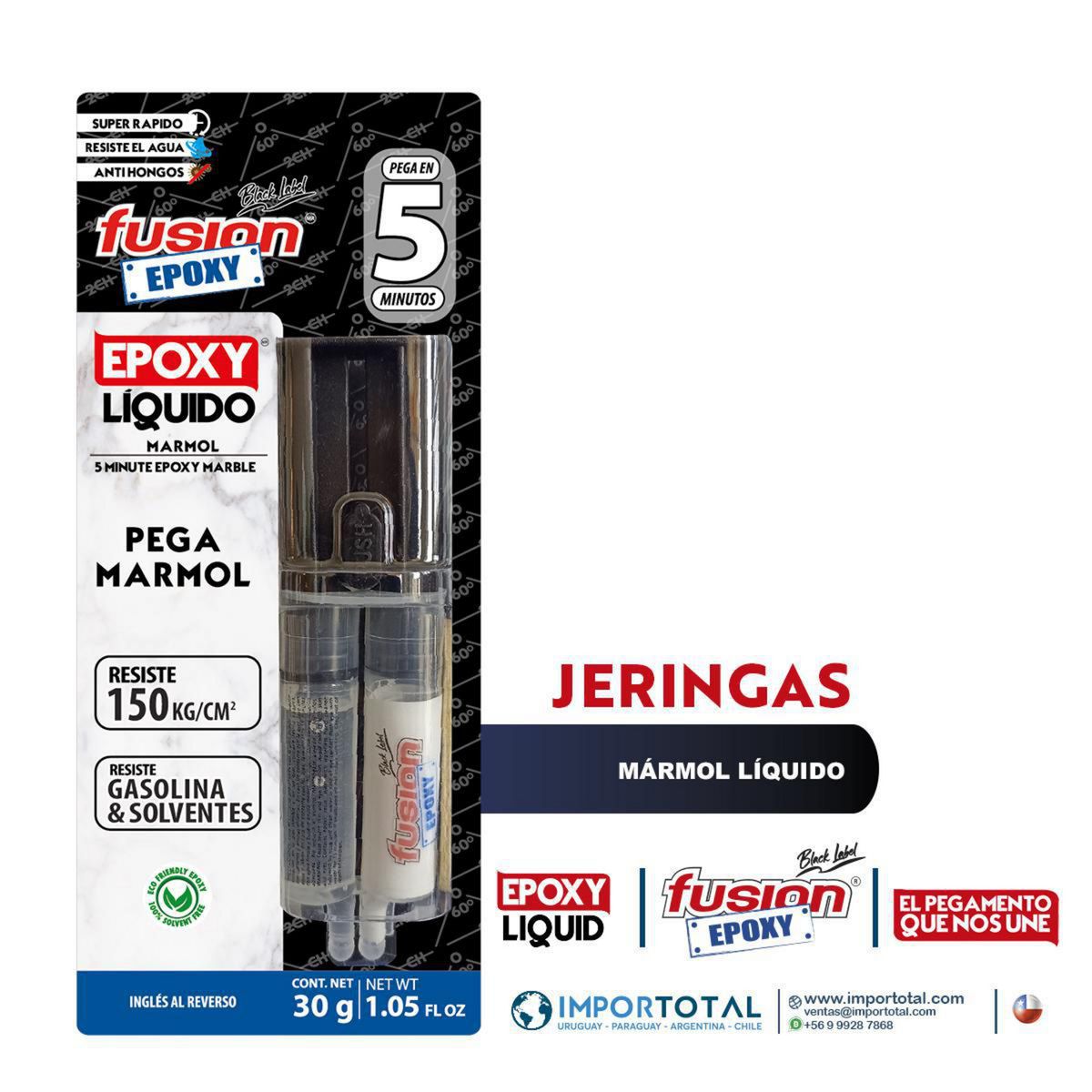 FUSION EPOXY BLACK LABEL - Adhesivo Fusion Epoxy Marmol