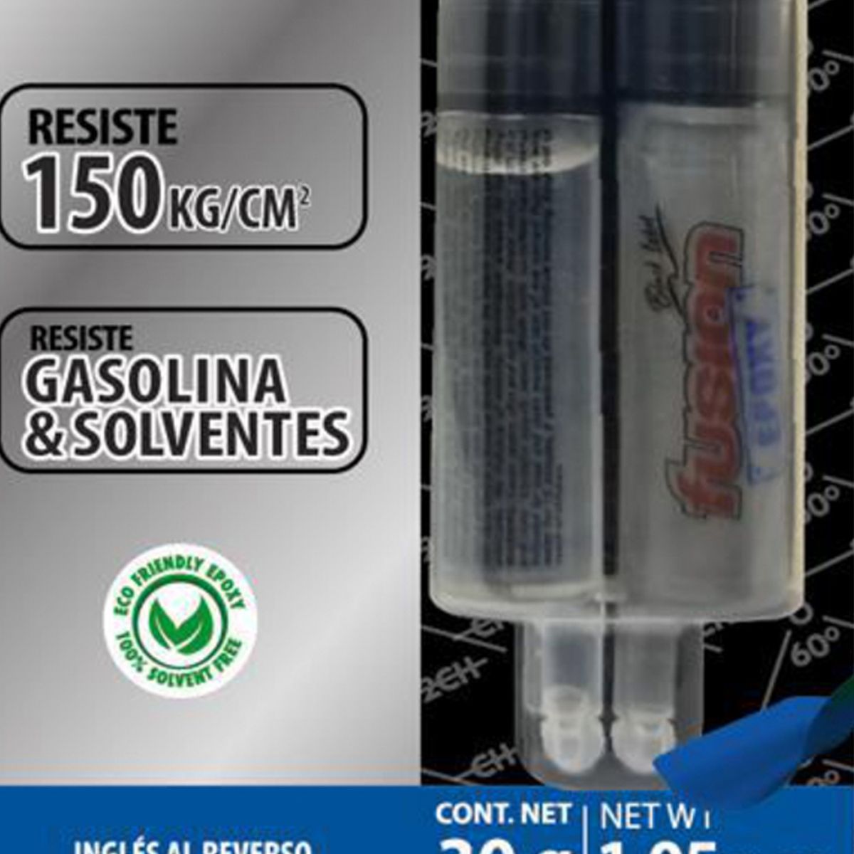 FUSION EPOXY BLACK LABEL - Adhesivo Fusion Epoxi Aluminio