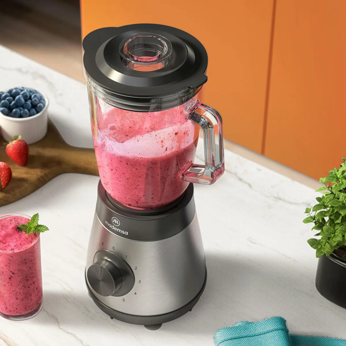 MADEMSA - Licuadora 1.95 Litros Gris MBL50