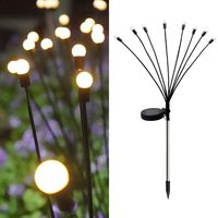 Estaca Solar Luciérnaga 8 Piezas 1 W IP 44 1 lm Luz Cálida