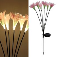 Estaca Solar Flores 6 Piezas 1 W IP 44 1 lm Luz Cálida