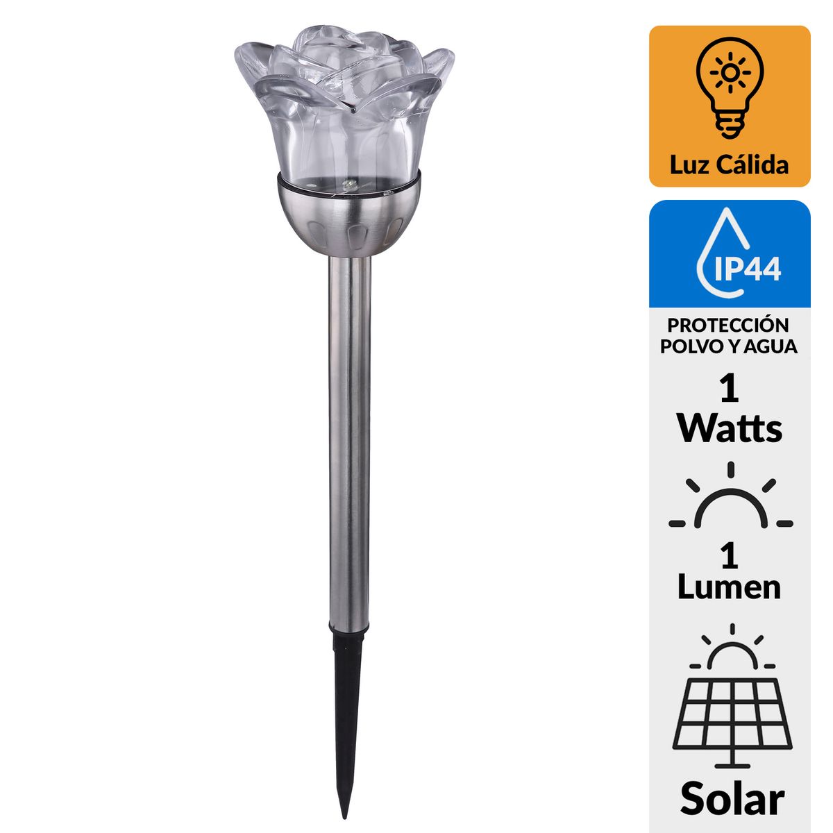 JUST HOME COLLECTION - Estaca Solar Espiga 1 W IP 44 1 lm Luz Cálida