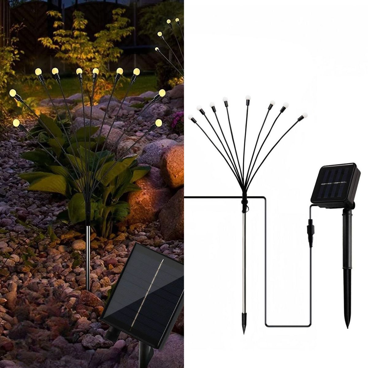 JUST HOME COLLECTION - Estaca Solar Luciernaga 1 W IP 44 1 lm Luz Cálida