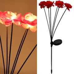 JUST HOME COLLECTION - Estaca Solar Flores 6 Piezas 1 W IP 44 1 lm Luz Cálida