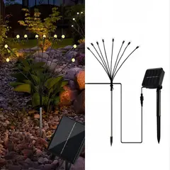 JUST HOME COLLECTION - Estaca Solar Luciérnaga 5 en 1 10 m 1 W IP 44 1 lm Luz Cálida