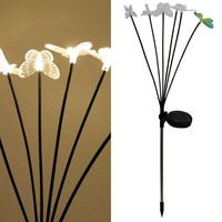 Estaca Solar Mariposas 6 Piezas 1 W IP 44 1 lm Luz Multicolor