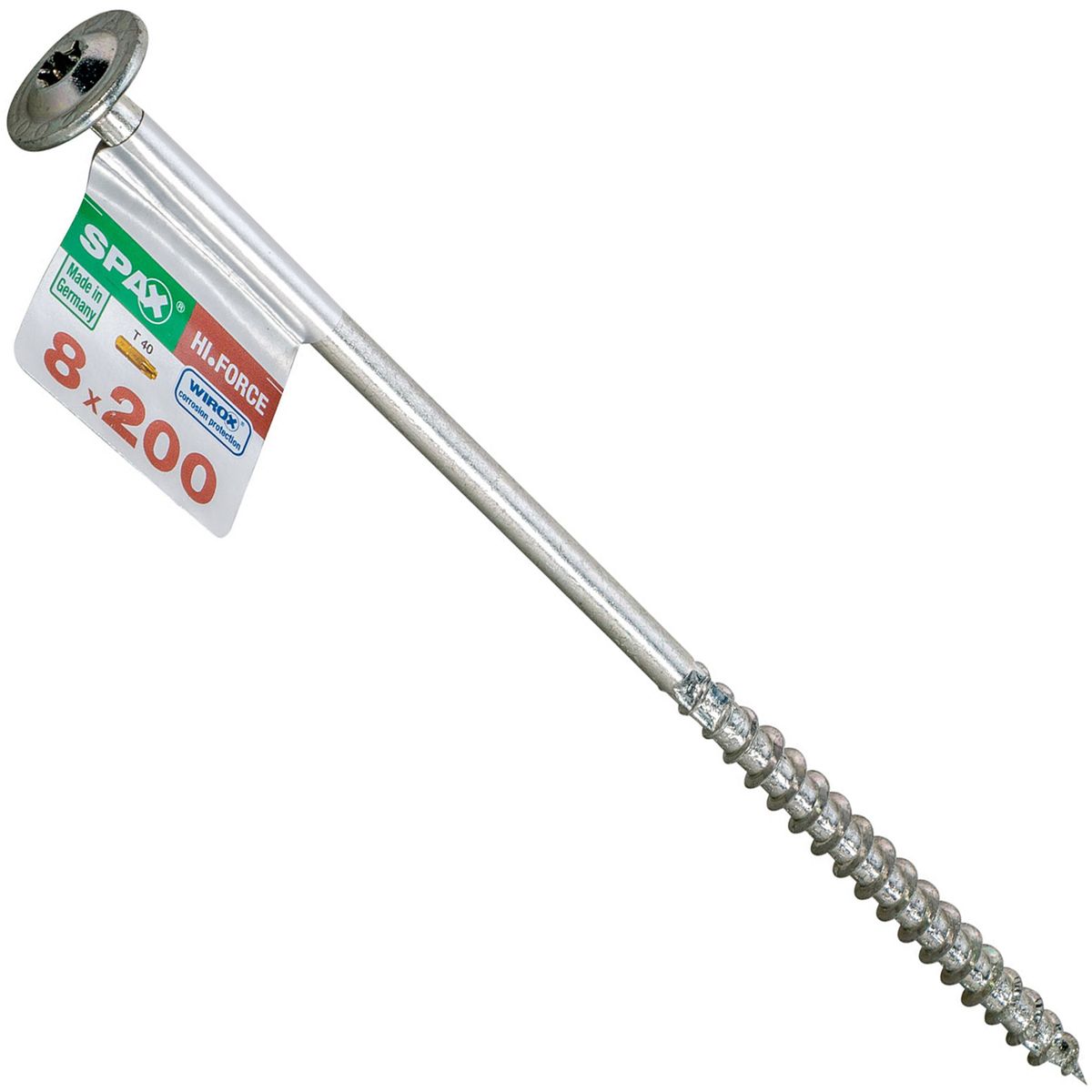 SPAX AMERICAN SCREW - Tornillo Tirafondo Madera Aglomerada 200 mm 8 mm 1 unidad(es)