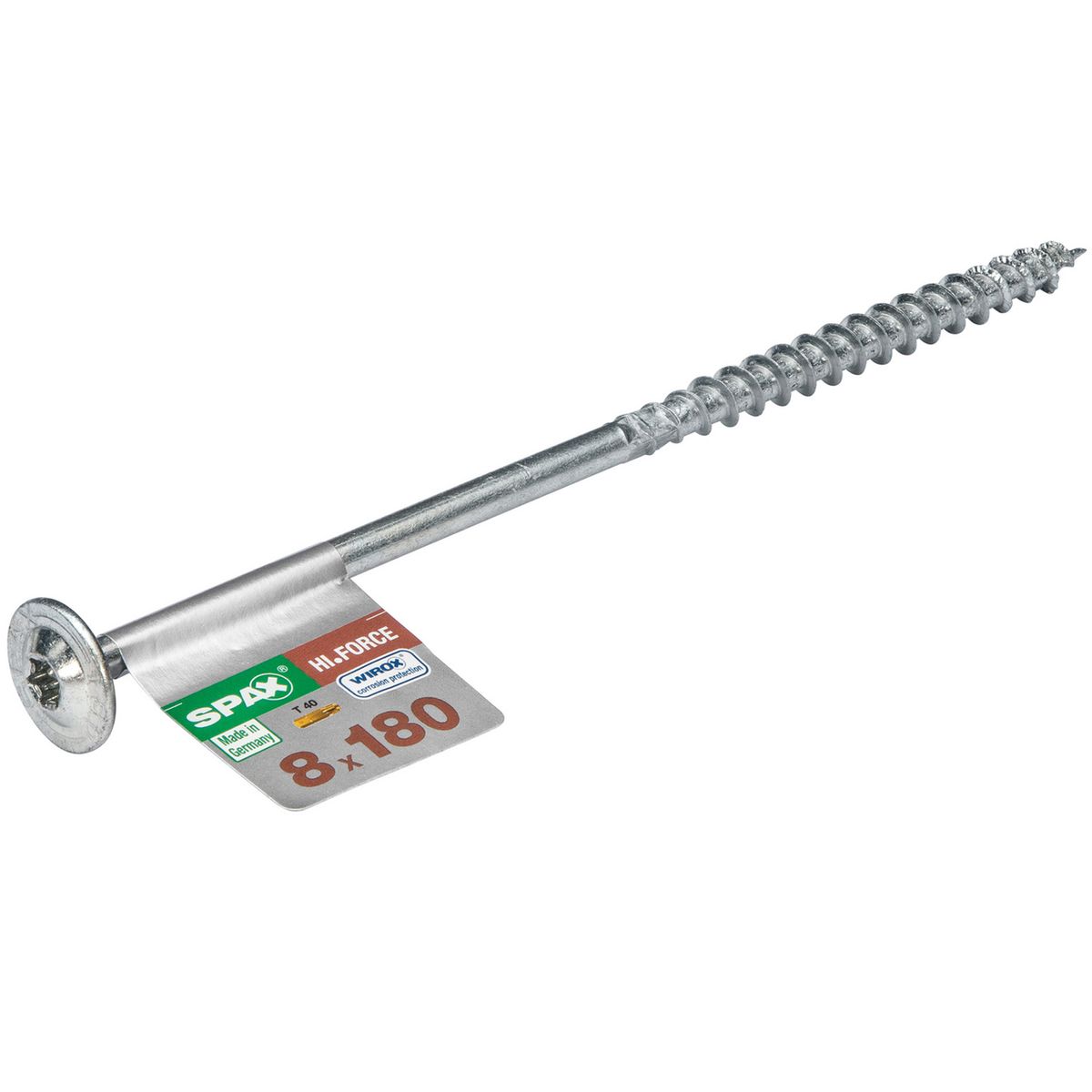 SPAX AMERICAN SCREW - Tornillo Tirafondo Madera Aglomerada 180 mm 8 mm 1 unidad(es)