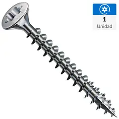 SPAX AMERICAN SCREW - Tornillo Tirafondo Cabeza Plana Madera Aglomerada 100 mm 8 mm 1 Unidades