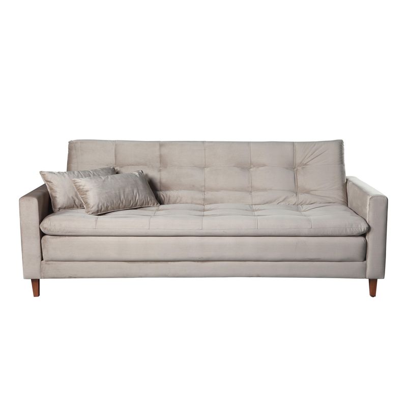DECOCASA - Sofá cama Lima Beige Oscuro 210x95x90 cm