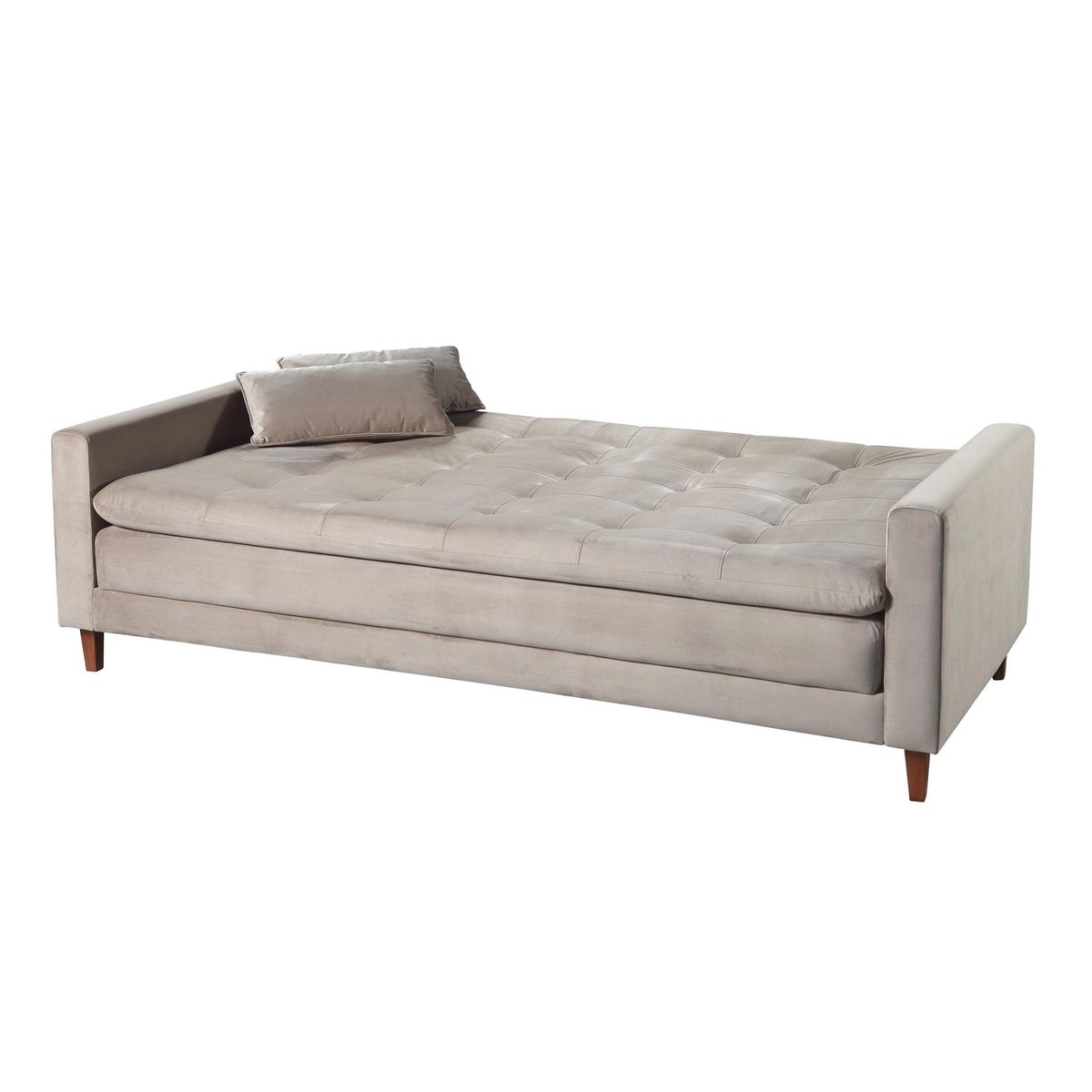 DECOCASA - Sofá cama Lima Beige Oscuro 210x95x90 cm