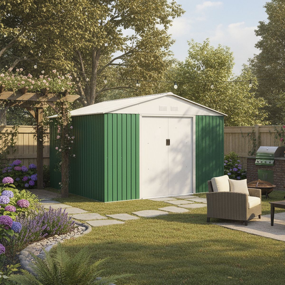 SIGNET - Bodega Archer Verde 210x340x446 cm